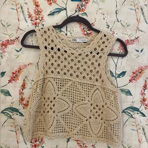 Zara Crochet Crop Top!!